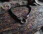 Preview: chwarze Wolfskopf Lederkette – Edelstahl Wölfe | Nordischer Schmuck